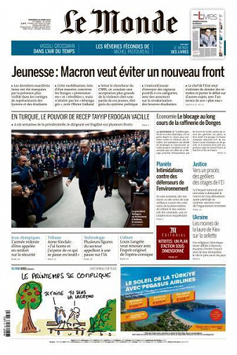 Le Monde du Vendredi 31 Mars 2023