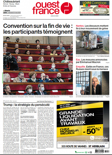 Ouest-France (8 éditions) Du Vendredi 31 Mars 2023