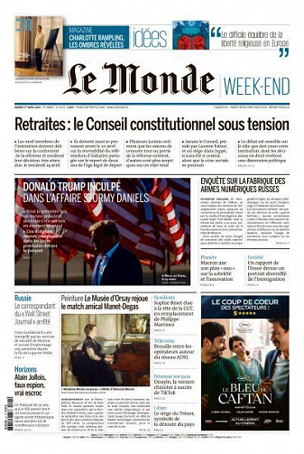 Le Monde du Samedi 1er Avril 2023