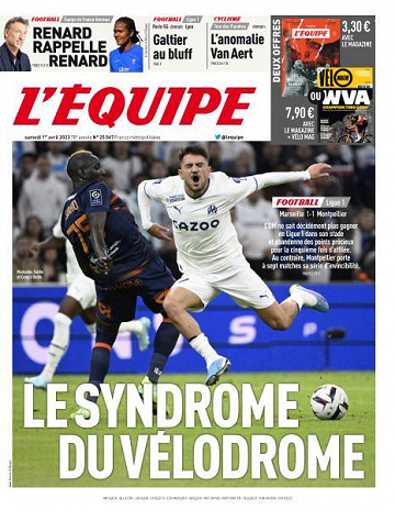 L’equipe du Samedi 1er Avril 2023