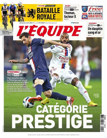 L’equipe du Dimanche 2 Avril 2023