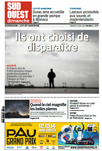 Sud Ouest (5 éditions) - Dimanche 2 Avril 2023