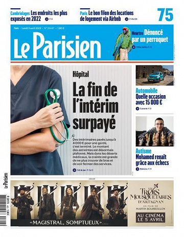 Le Parisien - 3 Avril 2023