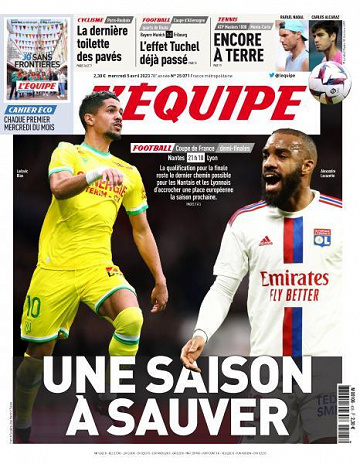 L’equipe du Mercredi 5 Avril 2023