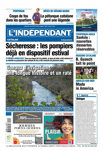 L'Indépendant (3 Éditions) Du Mercredi 5 Avril 2023