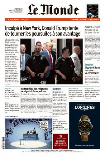 Le Monde du Jeudi 6 Avril 2023