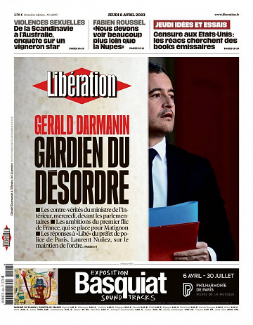 Libération du Jeudi 6 Avril 2023