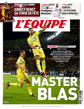 L’equipe du Jeudi 6 Avril 2023