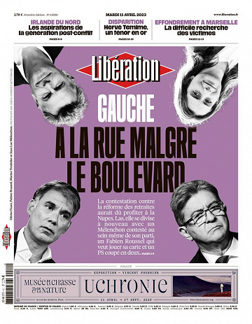 Libération du Mardi 11 Avril 2023
