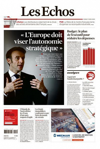 Les Echos du Mardi 11 Avril 2023