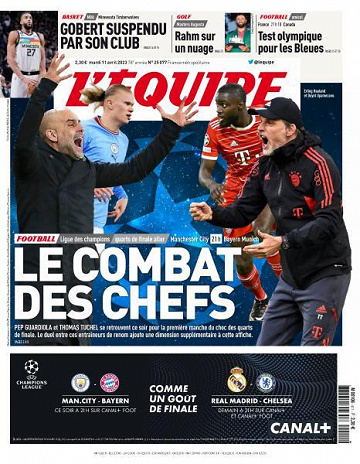 L’equipe du Mardi 11 Avril 2023