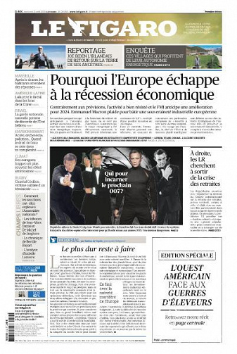 Le Figaro du Mercredi 12 Avril 2023