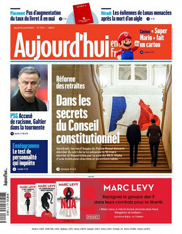 Aujourd’hui en France - 13 Avril 2023