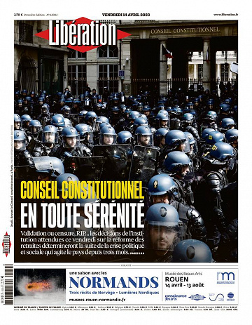 Libération du Vendredi 14 Avril 2023