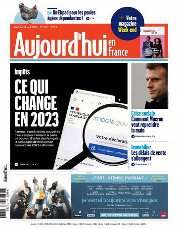 Aujourd’hui en France - 14 Avril 2023