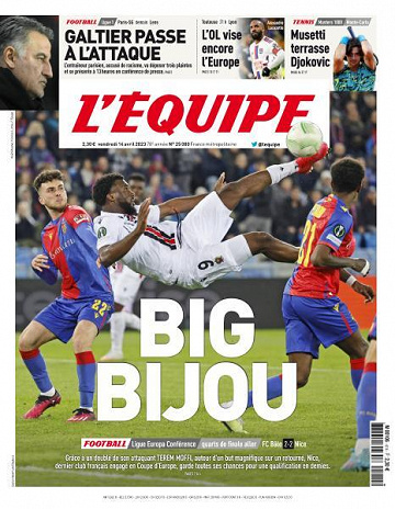 L’equipe du Vendredi 14 Avril 2023