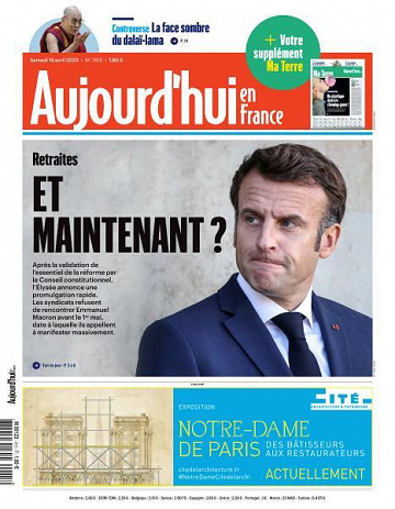 Aujourd’hui en France - 15 Avril 2023