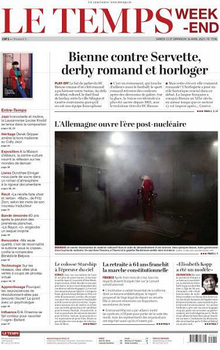 Le Temps - 15-16 Avril 2023