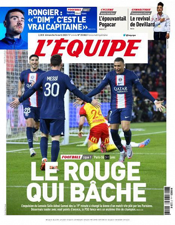 L’equipe du Dimanche 16 Avril 2023