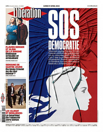 Libération du Lundi 17 Avril 2023