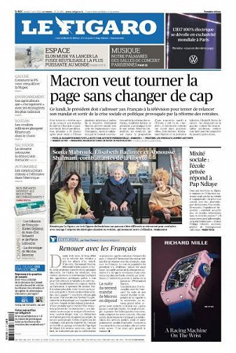 Le Figaro du Lundi 17 Avril 2023