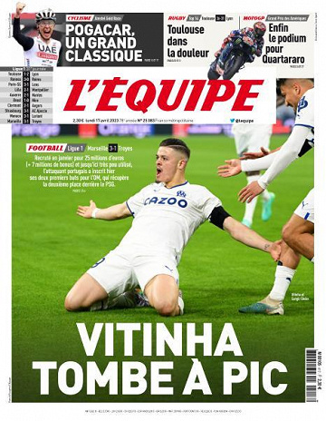 L’equipe du Lundi 17 Avril 2023