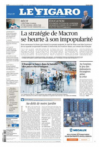 Le Figaro du Mercredi 19 Avril 2023