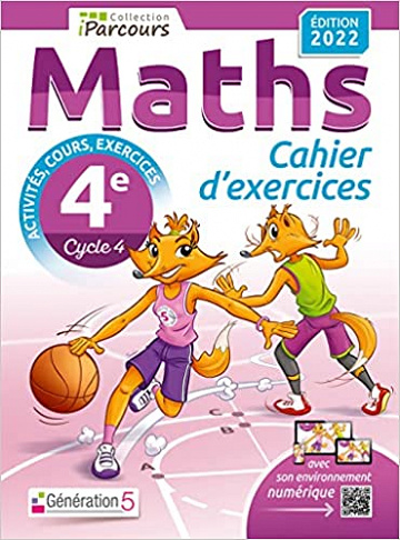 Cahier d'exercices iParcours maths 4e avec cours (édition 2022) - Katia Hache, Sébastien Hache (2022)