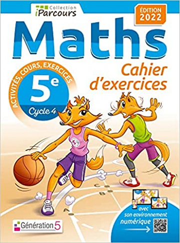 Cahier d'exercices iParcours maths 5e avec cours (édition 2022) Hache Sébastien, Hache Katia (2022)