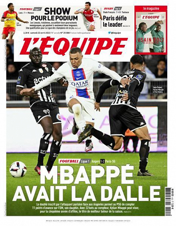 L’equipe du Samedi 22 Avril 2023