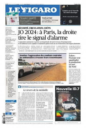 Le Figaro du Lundi 24 Avril 2023