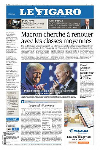 Le Figaro du Mardi 25 Avril 2023