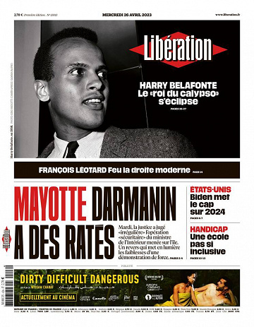 Libération du Mercredi 26 Avril 2023