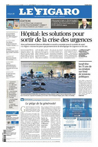 Le Figaro du Mercredi 26 Avril 2023