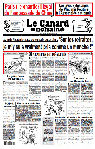 Le Canard enchaîné du 26 Avril 2023