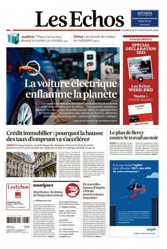 Les Echos du Vendredi 28 Avril 2023