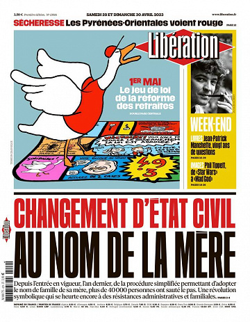 Libération du Samedi 29 Avril 2023