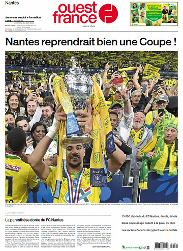 Ouest-France Edition Nantes Du Samedi 29 Avril 2023