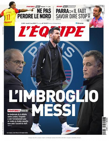 L’equipe du Mardi 2 Mai 2023
