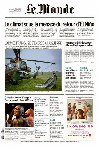 Le Monde du Jeudi 4 Mai 2023