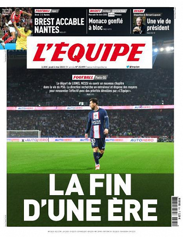 L’equipe du Jeudi 4 Mai 2023