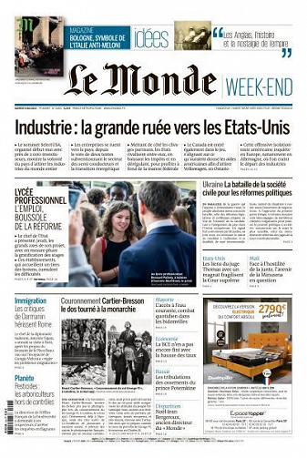 Le Monde du Samedi 6 Mai 2023
