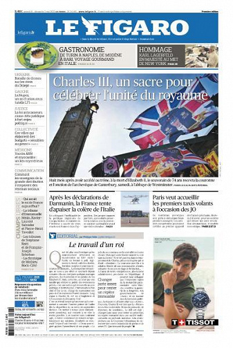 Le Figaro du Samedi 6 et Dimanche 7 Mai 2023