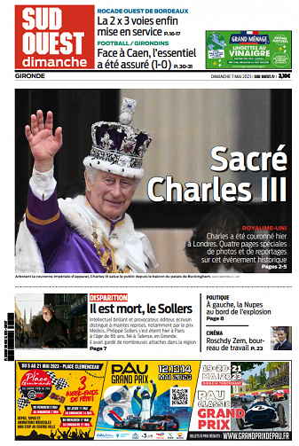 Sud Ouest (4 éditions) du Dimanche 7 Mai 2023