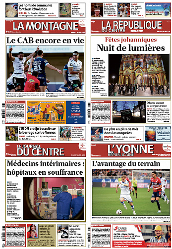 Centre France (8 éditions +Supp) du Dimanche 7 Mai 2023