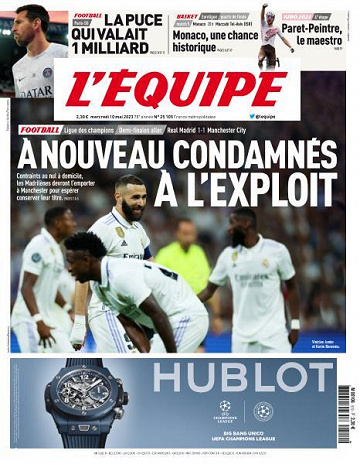 L’equipe du Mercredi 10 Mai 2023