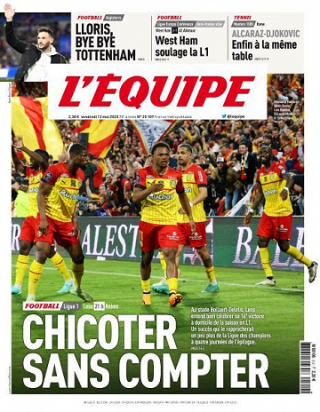 L’equipe du Vendredi 12 Mai 2023