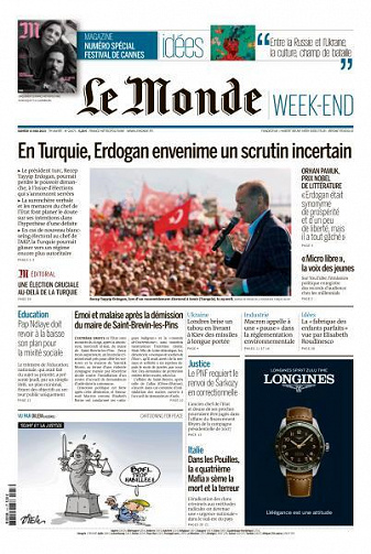 Le Monde du Samedi 13 Mai 2023