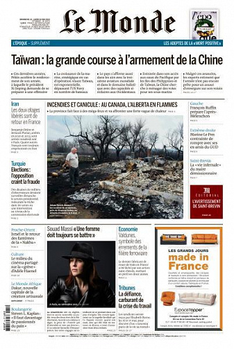 Le Monde du Dimanche 14 Avril et Lundi 15 Mai 2023