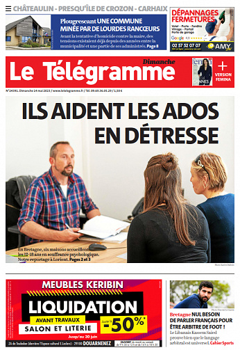 Le Télégramme (6 éditions) du Dimanche 14 Mai 2023